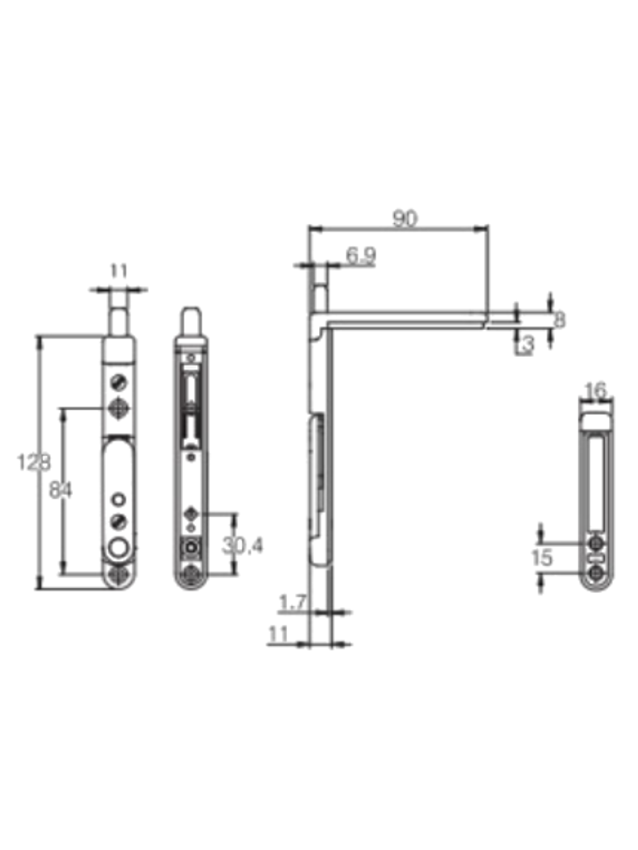 Large Finger Operated Shootbolt