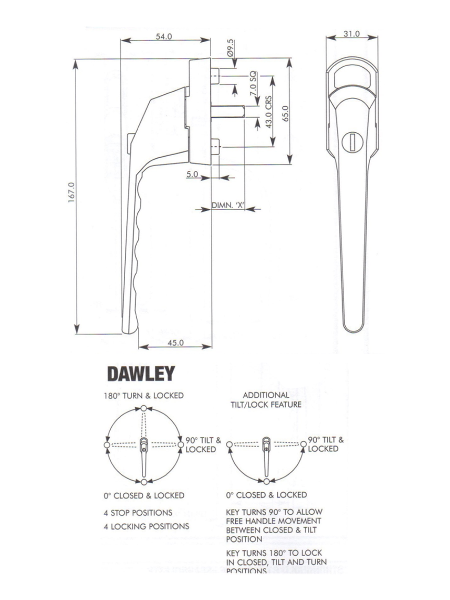 Dawley Tilt Before Turn Window Handle