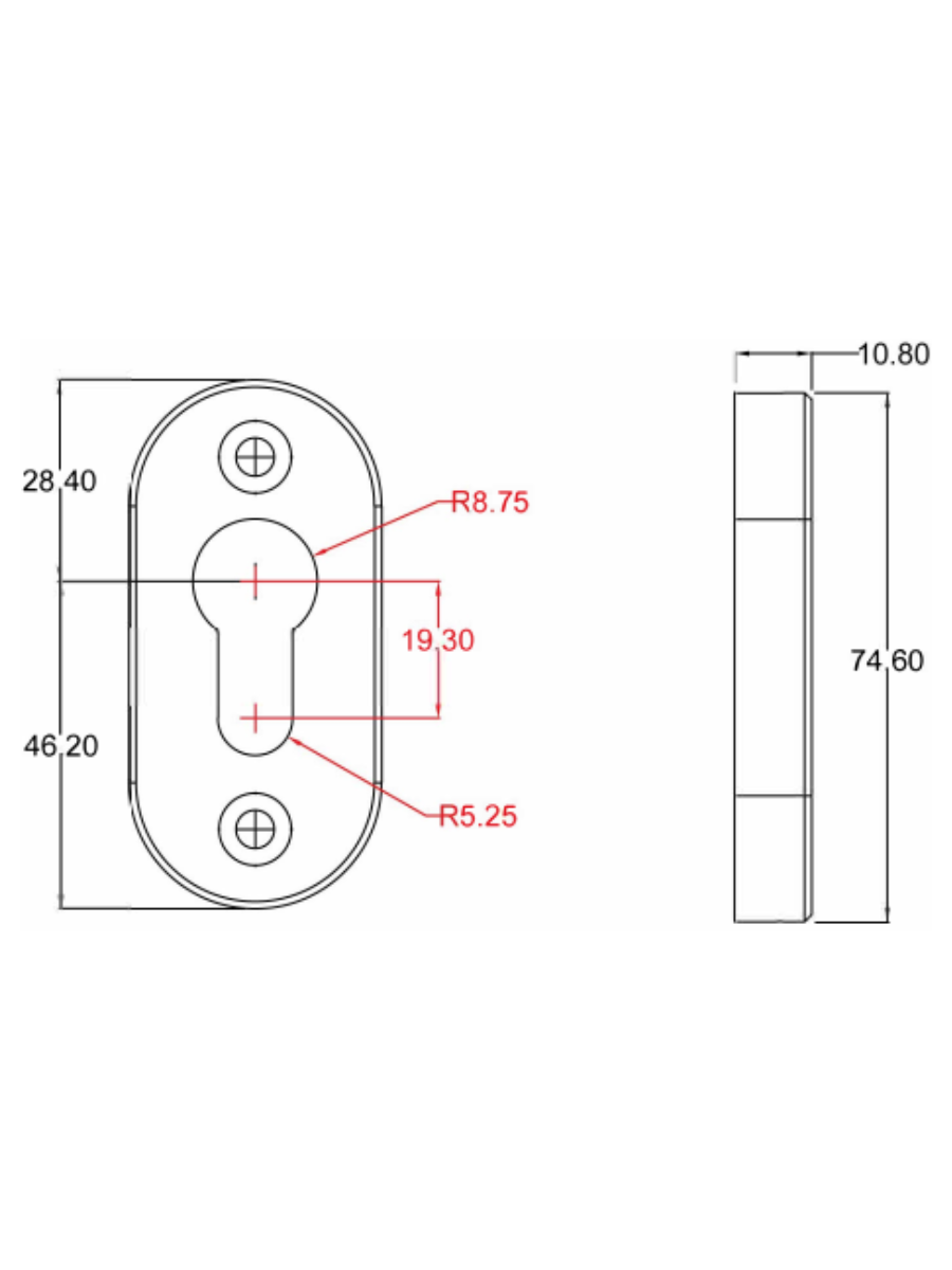 Face Fixed Escutcheon