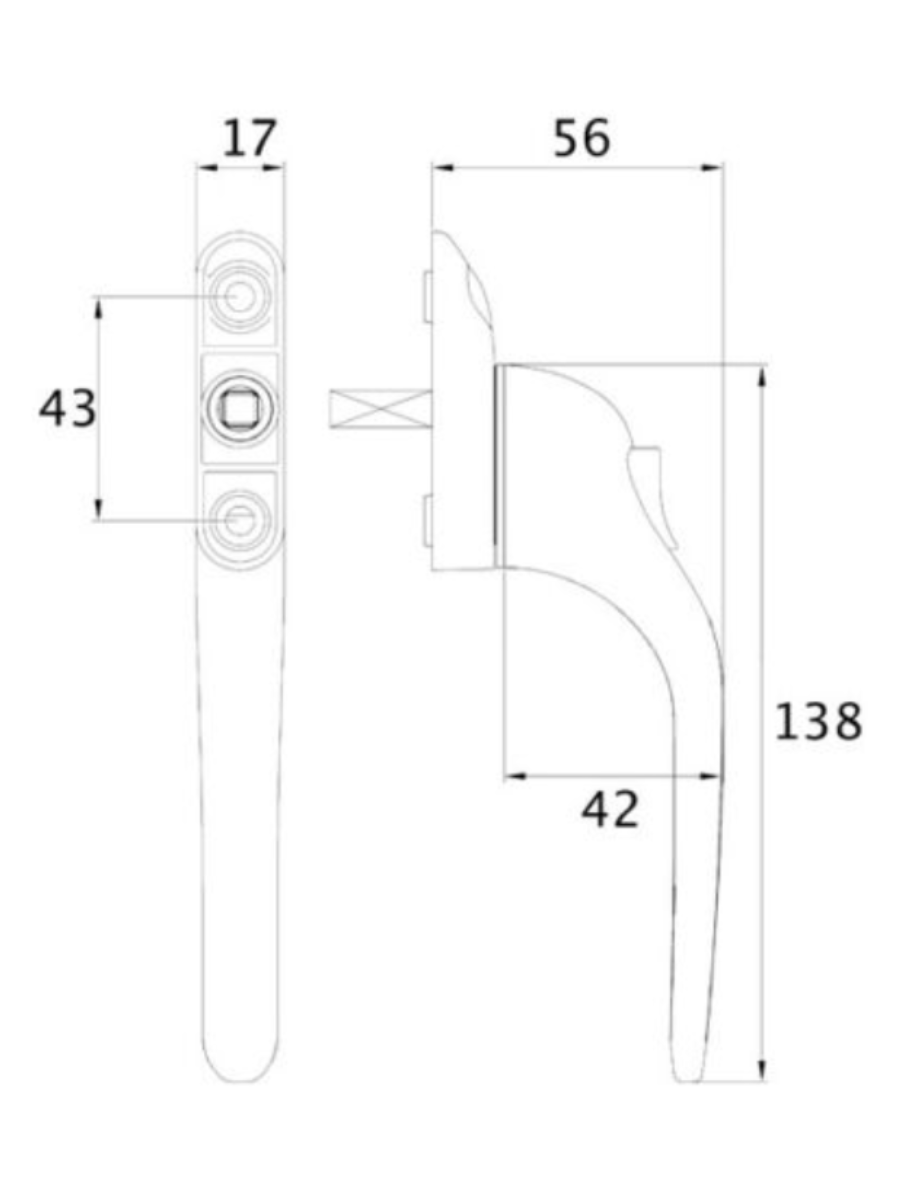 Inline Living Window Handle
