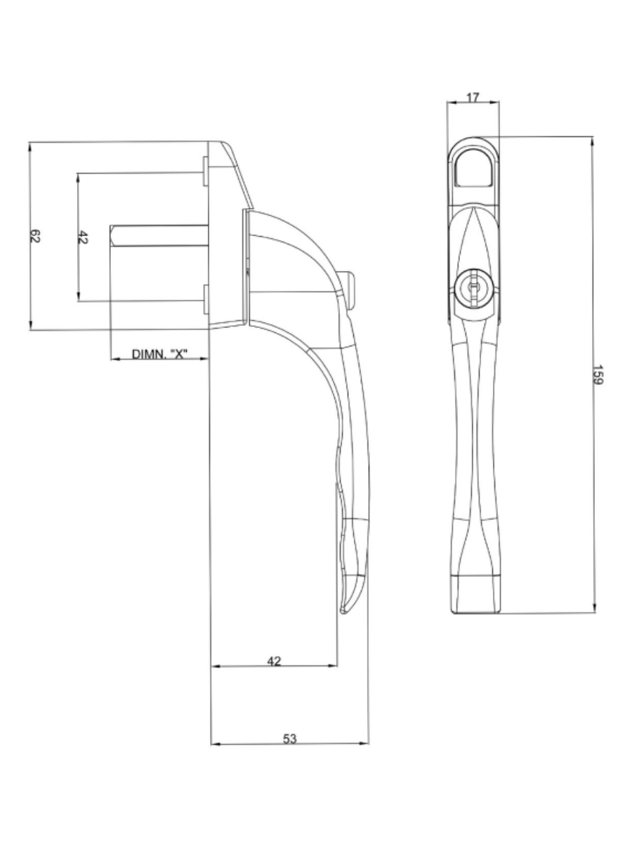 Inline Mundial Window Handle