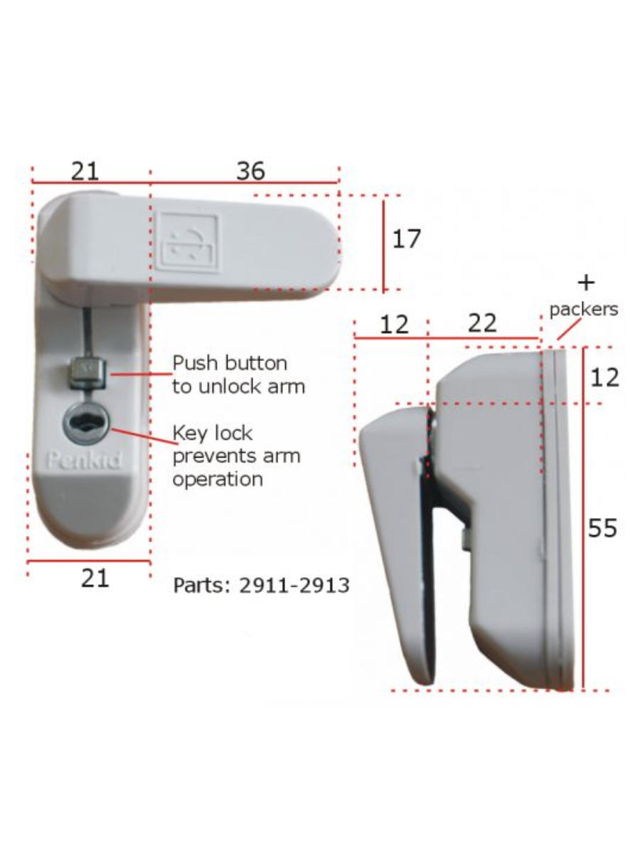 Lockable Sash Jammer