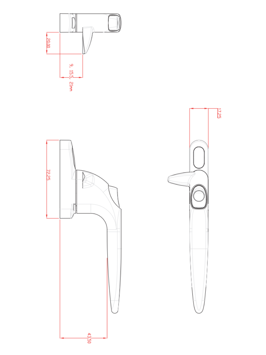 Sparta Cockspur Window Handle