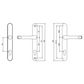 Lifetime Concealed Door Handle (Long Backplate)