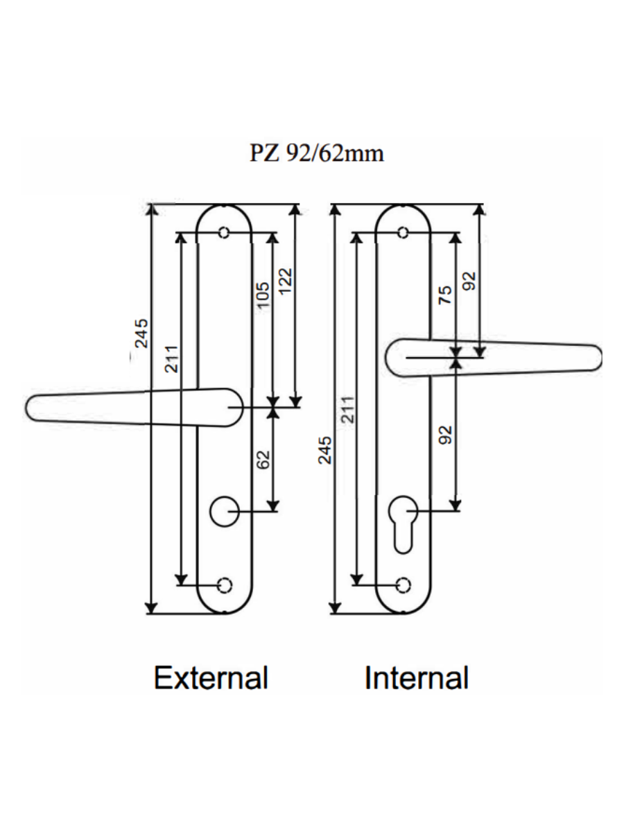 Lifetime Security Door Handles