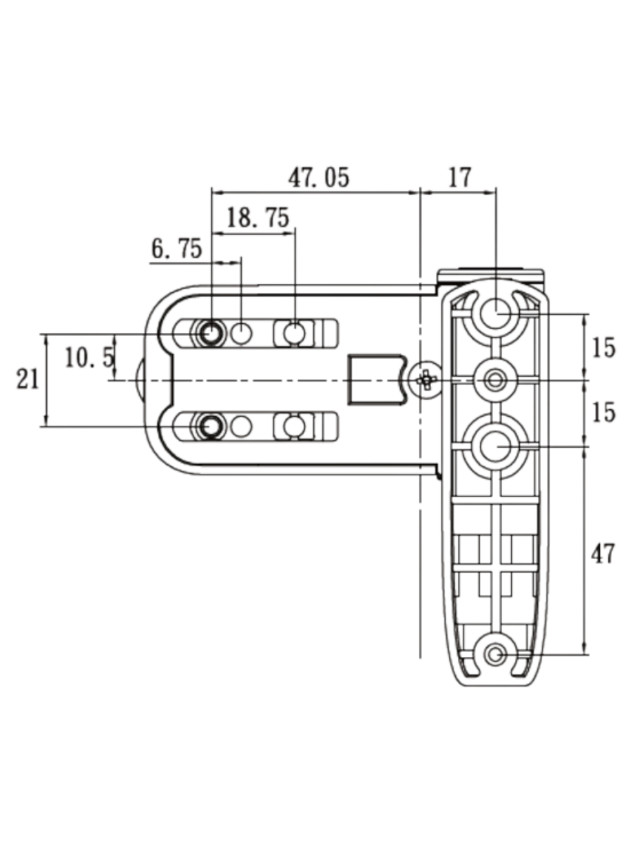 Vita Living 103mm 3D Flag Hinge