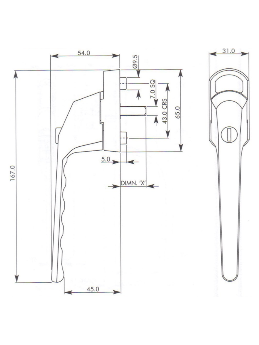 Madeley Tilt and Turn Window Handle