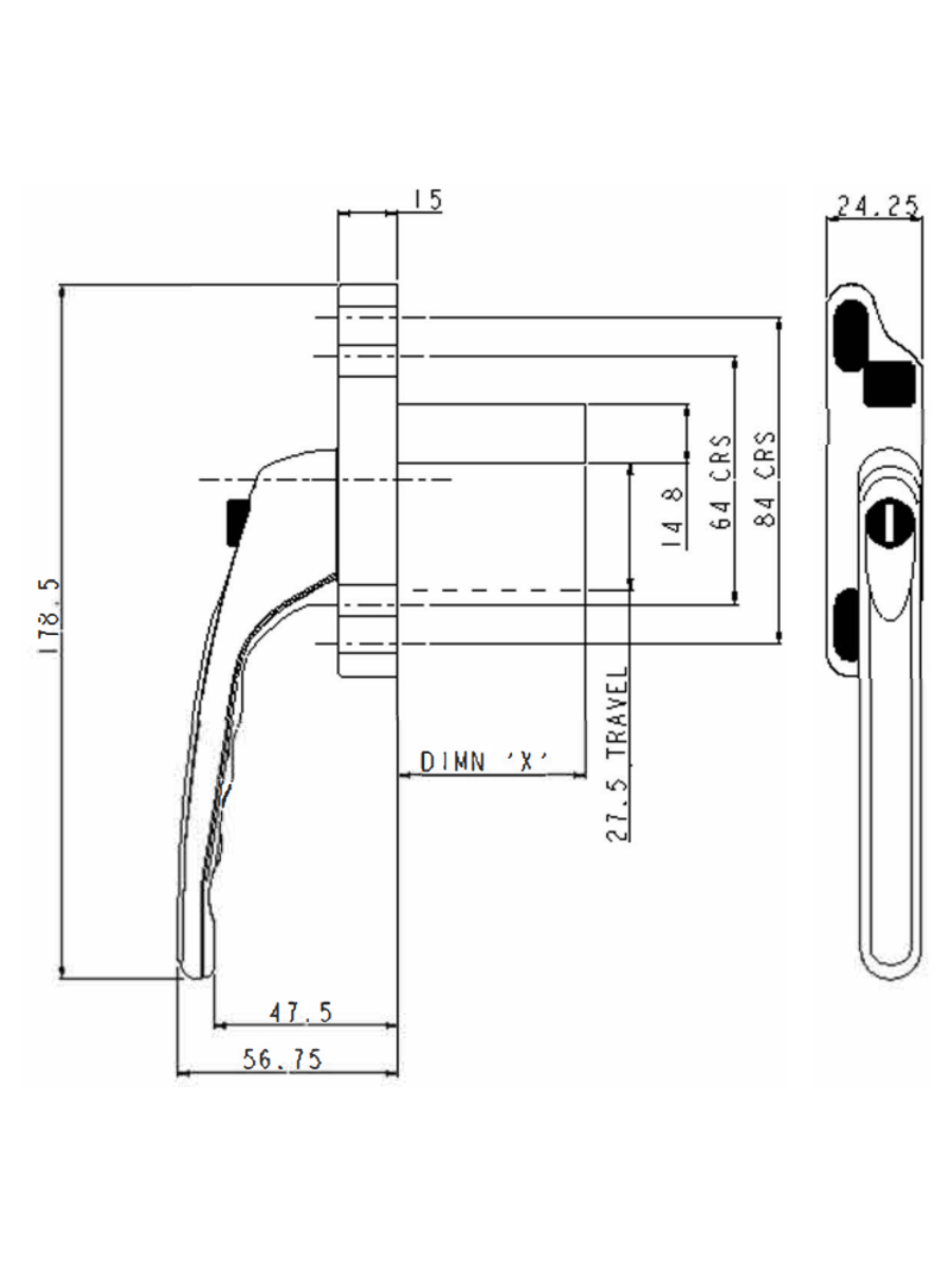 Left Hand Odyssey Tongue Drive Handle