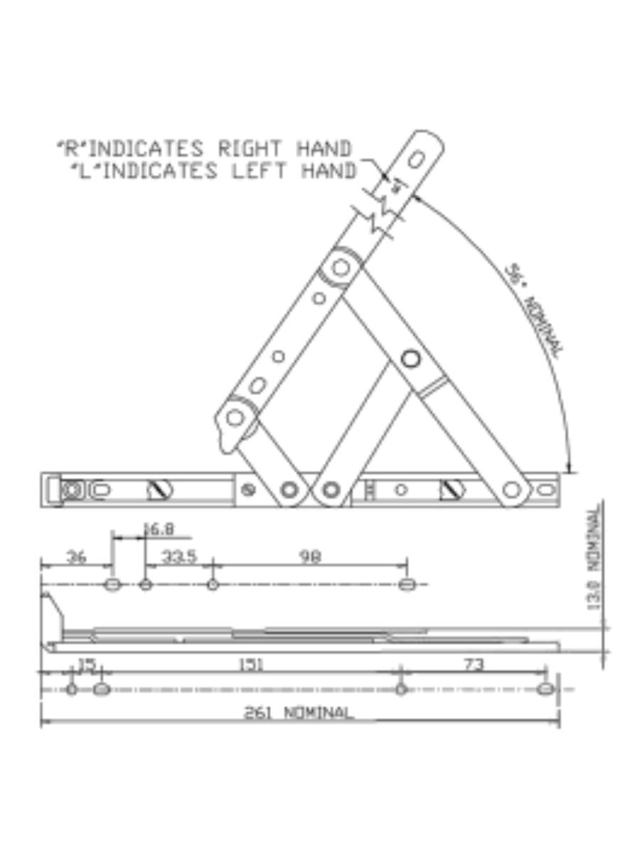 Standard Friction Stay