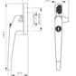 Turn to Lock Cockspur Window Handle